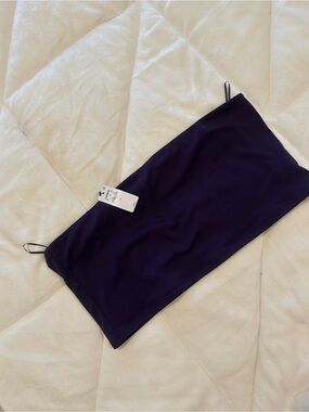 Express Purple Strapless Tube Top with Removable Straps